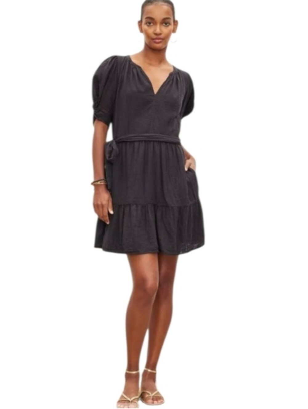 Velvet By Graham & Spencer Bella Mini-Dress In Peach, Rare Color!! - Picture 10 of 15